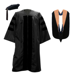 Doctorate graduation regalia bundle with tam